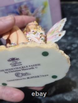 Rare Fairy figurine The Honeysuckle Faerie By Christine Haworth Limited Edition