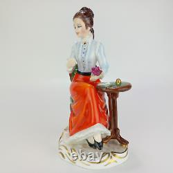 Rare Francesca Fine Bone China Charlotte Figurine Limited Edition Red Colourway