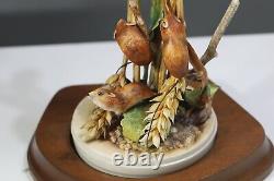 Rare Hereford Fine China Limited Edition Of 25 No. 2 Harvest Mice Figurine