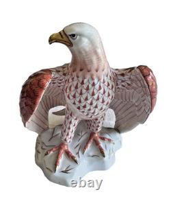 Rare Herend GUILD2000 15448 Rust Fishnet Eagle Limited Edition No. 446/500 6 1/4