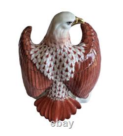 Rare Herend GUILD2000 15448 Rust Fishnet Eagle Limited Edition No. 446/500 6 1/4