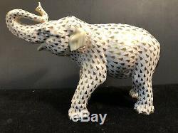 Rare Herend Guild 2001 Ltd. Edition Large Elephant with24k Gold STUNNING