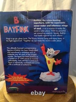 Rare Limited Edition Batfink Figure. 2008. Individually Numbered. With Box