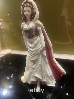 Rare Limited Edition Coalport Christmas Ball Lady Figurine No 504 Of 2000