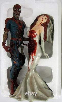 Rare Nib Marvel Comics Zombies Spiderman Mary Statue Figure 2392 0f 2500 Ltd Coa