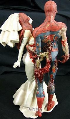 Rare Nib Marvel Comics Zombies Spiderman Mary Statue Figure 2392 0f 2500 Ltd Coa