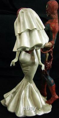 Rare Nib Marvel Comics Zombies Spiderman Mary Statue Figure 2392 0f 2500 Ltd Coa