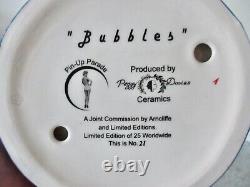 Rare Peggy Davis Ceramics Ltd Edition Pin-up Parade Bubbles No. 21 Of 25
