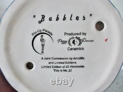 Rare Peggy Davis Ceramics Ltd Edition Pin-up Parade Bubbles No. 21 Of 25