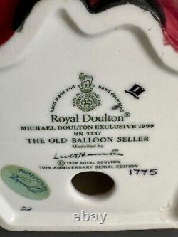 Rare Royal Doulton Figurine The Old Balloon Seller HN 3737 Limited Edition