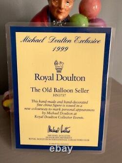 Rare Royal Doulton Figurine The Old Balloon Seller HN 3737 Limited Edition