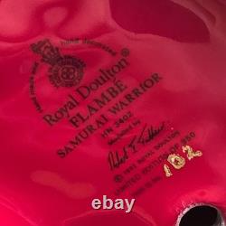 Rare Royal Doulton Limited Edition Flambe Figure Samurai Warrior 102/950