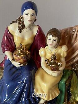 Rare Royal Worcester Gypsy Shared Treasures At The Epsom Derby Figurine Box/cert