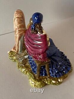 Rare Royal Worcester Gypsy Shared Treasures At The Epsom Derby Figurine Box/cert