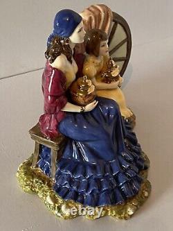 Rare Royal Worcester Gypsy Shared Treasures At The Epsom Derby Figurine Box/cert