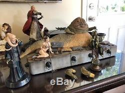 Rare Star Wars Jabba the Hutt Throne Room Gentle Giant With Slave Leia/Bib Ltd Ed