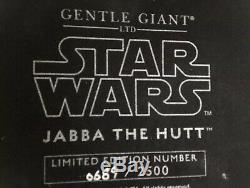 Rare Star Wars Jabba the Hutt Throne Room Gentle Giant With Slave Leia/Bib Ltd Ed