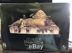 Rare Star Wars Jabba the Hutt Throne Room Gentle Giant With Slave Leia/Bib Ltd Ed