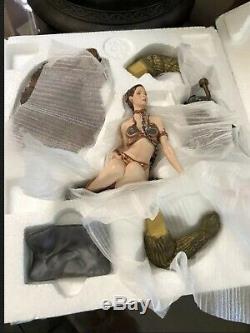 Rare Star Wars Jabba the Hutt Throne Room Gentle Giant With Slave Leia/Bib Ltd Ed