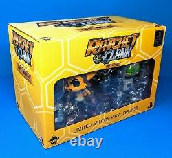Ratchet & and Clank Limited Edition Vinyl Figure Statue Set Insomniac Games PS4