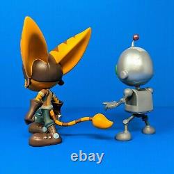 Ratchet & and Clank Limited Edition Vinyl Figure Statue Set Insomniac Games PS4