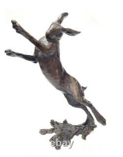 Richard Cooper ART Bronze Medium Hare Boxing Ltd Ed Ornament Simpson SCULPTURE