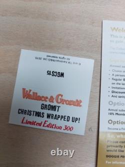 Robert Harrop Wallace and Gromit limited edition CHRISTMAS WRAPPED UP figurine