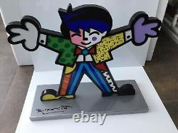 Romero Britto Big Hug Limited Edition Numbered, Autographed, Figurine Free p&p