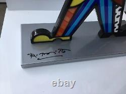 Romero Britto Big Hug Limited Edition Numbered, Autographed, Figurine Free p&p