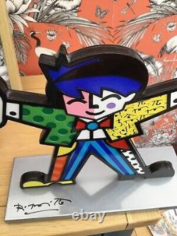 Romero Britto Big Hug Limited Edition Numbered, Autographed, Figurine Free p&p