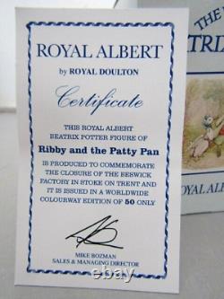 Royal Albert RIBBY AND THE PATTY PAN Ltd Ed Special Colourway of 50 +Box Cert