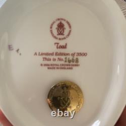 Royal Crown Derby Toad Porcelain Figurine Limited Edition 2008 Paperweight