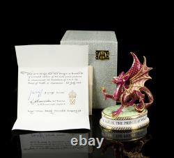 Royal Crown Derby'welsh Dragon' Limited Edition Investiture Paperweight Figure