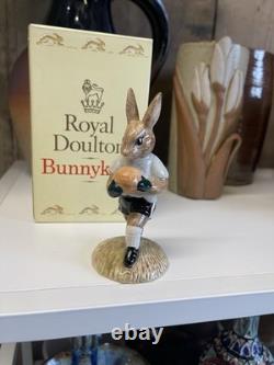Royal Doulton Bunnykins Goalkeeper Figurine DB122 1991 Limited Edition