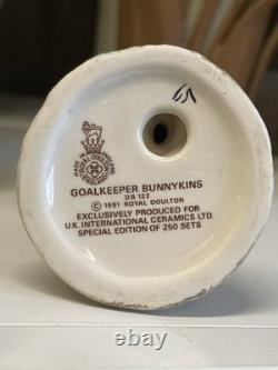 Royal Doulton Bunnykins Goalkeeper Figurine DB122 1991 Limited Edition