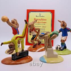 Royal Doulton Bunnykins Olympic Games With Stand and Certificate Limited Edition