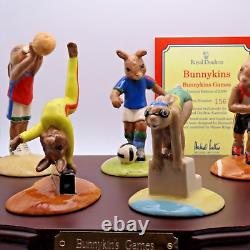 Royal Doulton Bunnykins Olympic Games With Stand and Certificate Limited Edition