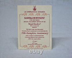 Royal Doulton Bunnykins Samurai Pink And Green Colourway Ltd. Ed. 100 In 2009
