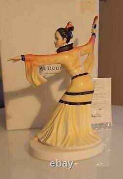 Royal Doulton Chinese Fan Dance Figurine HN5568 Ltd Edition 0851/2500 Box & Cert