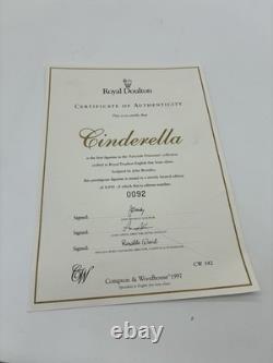 Royal Doulton'Cinderella' HN3991 Ltd Ed 0092/4950 Figurine COA Low No. CW342