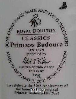 Royal Doulton Classics Princess Badura Hn4179 Limited Edition & Coa