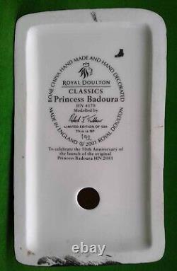 Royal Doulton Classics Princess Badura Hn4179 Limited Edition & Coa