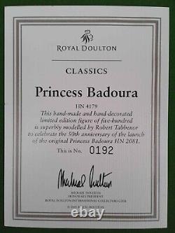 Royal Doulton Classics Princess Badura Hn4179 Limited Edition & Coa