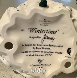 Royal Doulton (Classics) Wintertime by J Bromley Limited Edition Figurine