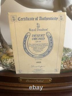 Royal Doulton Desert Orchid DA134 Horse Figurine Ltd Ed #1866/7500+Certificate
