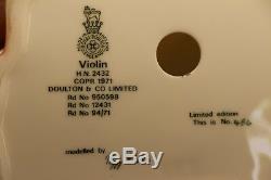 Royal Doulton Figurine Lady Musicians Series Violin Limited Edition No. No 456