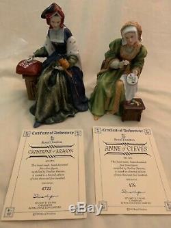Royal Doulton Figurine Set 1991 King Henry VIII & 6 Wives Limited Edition + CERT