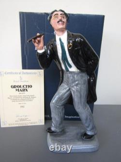 Royal Doulton GROUCHO MARX HN2777 Ltd Ed issued 1991 Perfect + Certificate + Box