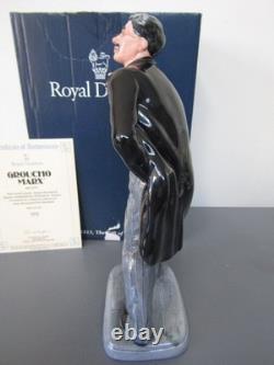 Royal Doulton GROUCHO MARX HN2777 Ltd Ed issued 1991 Perfect + Certificate + Box