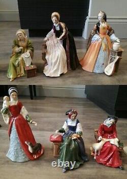 Royal Doulton King Henry VIII & His 6 Wives Full Limited Edition Set 1991 Rare
